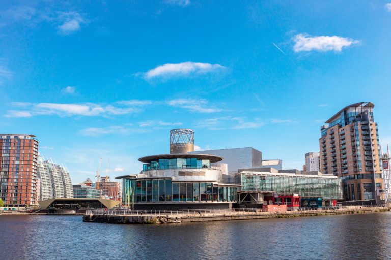 The Lowry at Salford Quays is the Greater Manchester`s most visi